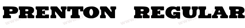 Prenton  Regular字体转换